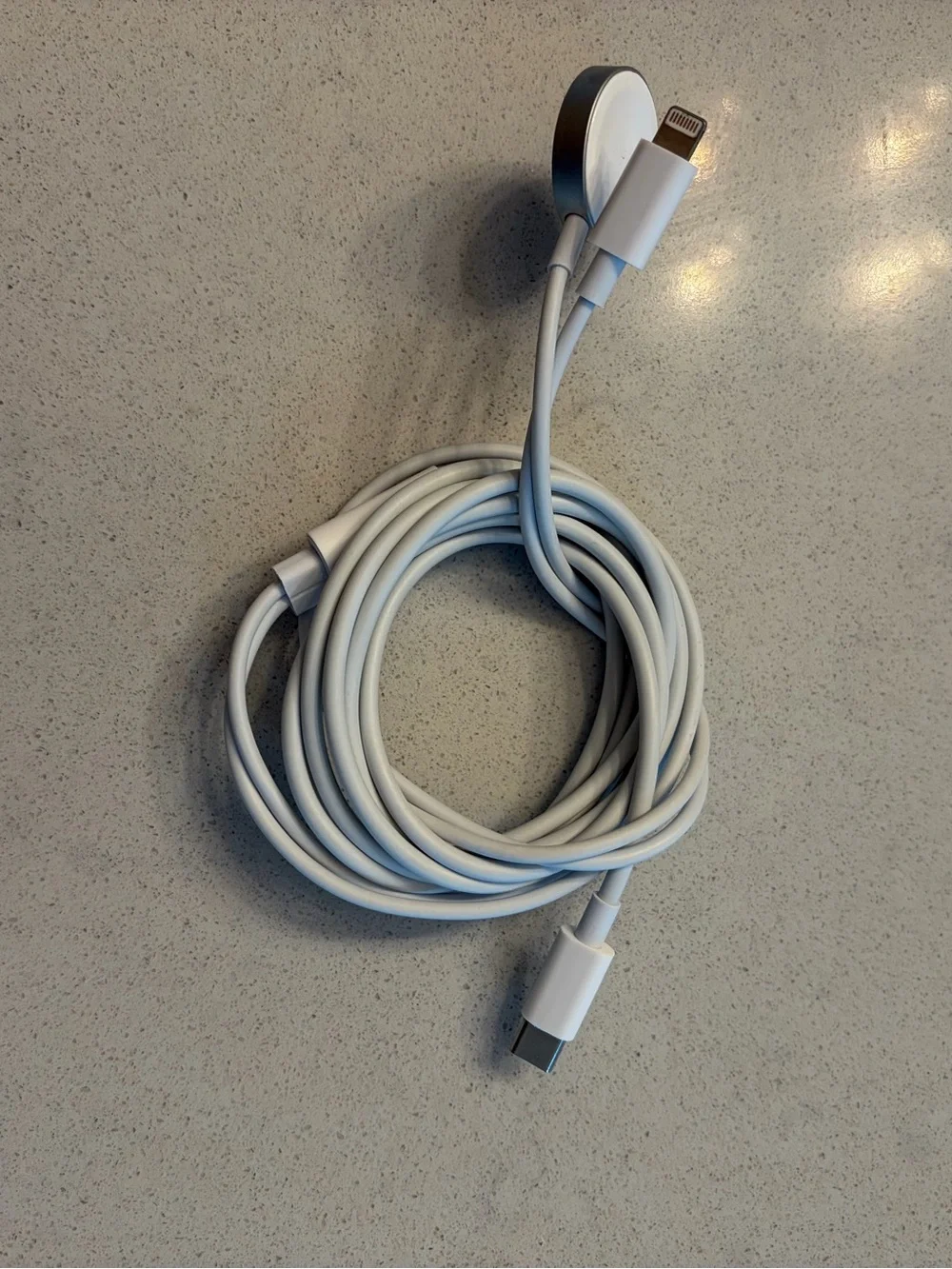 USB-C to Lightning & Magnetic Charger Cable - White